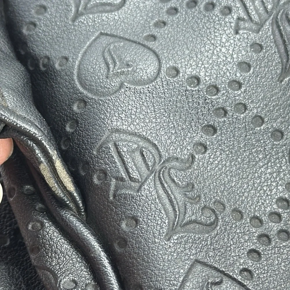 (E4) Juicy Couture Black Backpack with Gold Accents - Picture 16 of 16